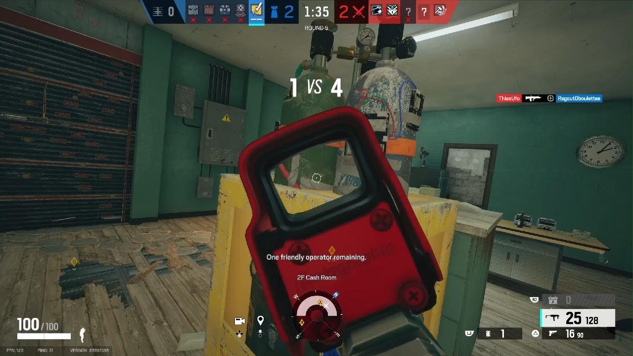 Tom Clancy's Rainbow Six Siege 1v4 defuse - YouTube