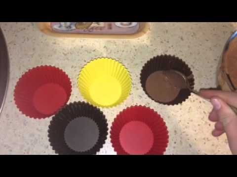 Видео рецепт Кексы в микроволновке в силиконовых формочках