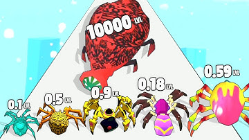 SPIDER EVOLUTION : Runner Game - Level Up Satisfying Insect Evolution (Spider Run 3D) Game
