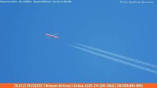 Brussel Airlines - We fly you to the home of the Belgian Red Devils - SN3106:BRI-BRU  (28.07.2021)