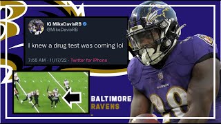 RAVENS MIKE DAVIS GETS "RANDOM" DRUG TEST AFTER KNOCKING SAINTS DEFENSIVE LINEMAN ON HIS BEHIND