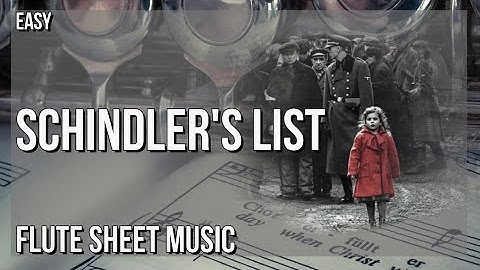 SUPER EASY Flute Sheet Music: How to play Schindler