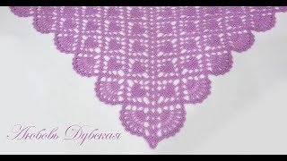 картинка: ВЯЗАНИЕ | ШАЛЬ КРЮЧКОМ | СЕРДЕЧКИ | МАСТЕР КЛАСС  Crochet shawl. Master Class.