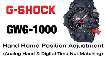 GWG-1000 G-Shock Module 5463 Hands Home Position Adjustment (Analog & Digital time not match) - Demo
