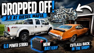 The 6.0 Is Finally at Diesel Mafia… Plus the Cutlass Is Back in the Shop!