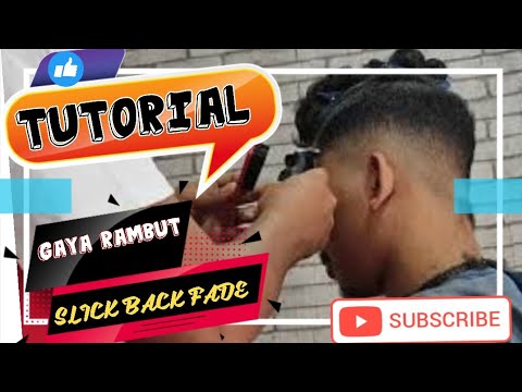  GAYA  RAMBUT  SLICK  BACK  FADE untuk rambut  keriting YouTube