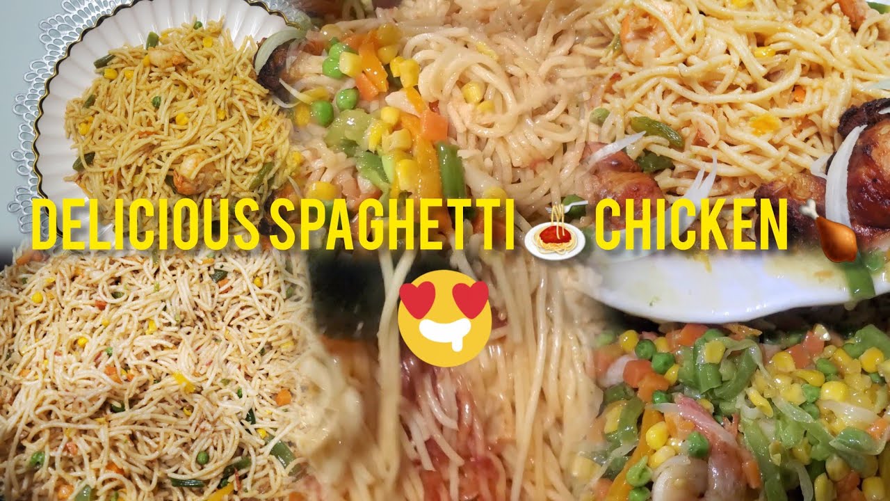 Making Delicious Chicken Spaghetti 🍗🍝 | Easy Family Dinner Recipe