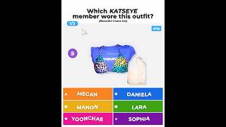 how many did you guess? 😸 guess the KATSEYE member by the outfit! (Beautiful Chaos Era) #kahoot