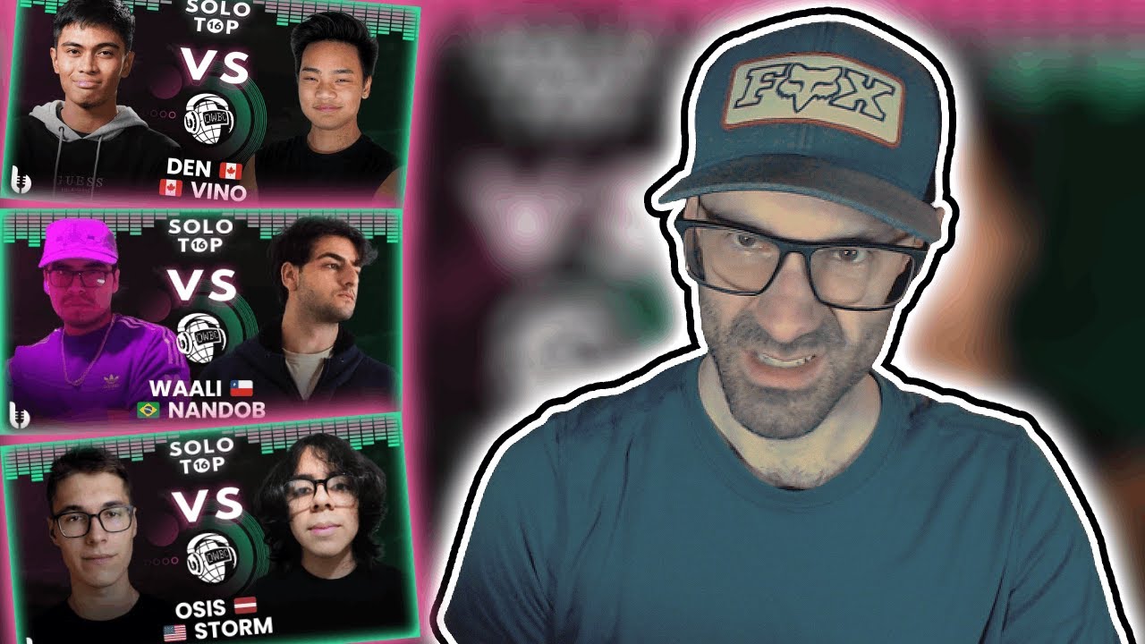 Реакция на битвы OWBC22! (DEN против VINO + WAALI против NANDOB + OSIS против STORM)