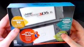 New 3DS XL Unboxing! [USA] Hands-On with the C-Stick, Super-3D and More