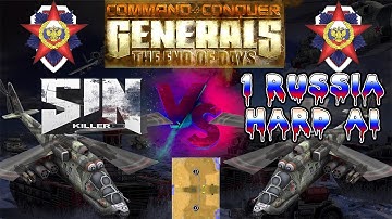 RUSSIA|End Of Days Mod| 0.98 | Hard AI | 1v1 |Bloosoming FLower| C&C Generals