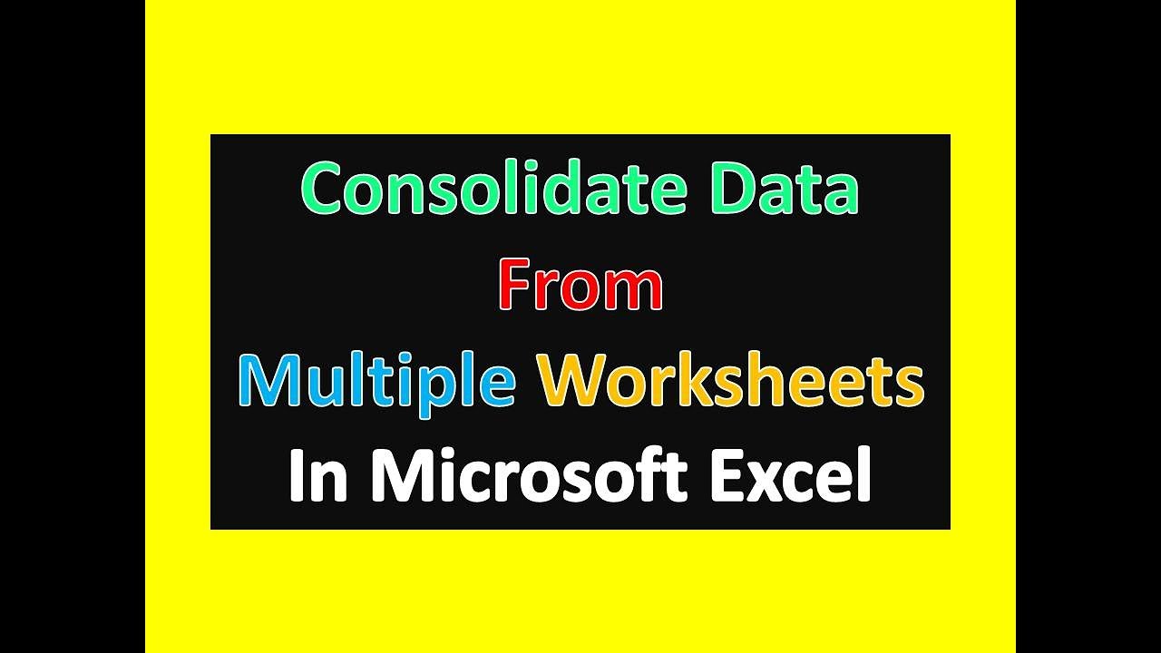 consolidate-data-from-multiple-worksheets-amazing-excel-tricks-youtube