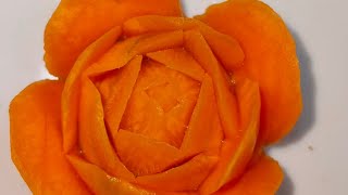 How to cut carrot flowers🌹#viralvideo#asmr#cooking#videos