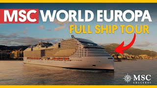 👉MSC WORLD EUROPA - Tour COMPLETO 🔥 TODAS SUS CUBIERTAS Y CABINAS ✅FULL SHIP TOUR