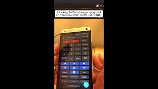 Panasonic Blu-ray Player DVD Multiregion Unlock #panasonic #bluray #infrared #remotecontrol #android
