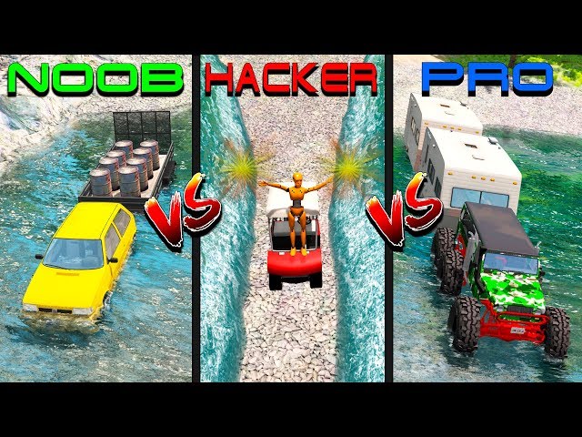 Beamng Drive Noob Vs Pro Vs Hacker Crashes 5 Youtube - dashboard video ayeyahzee roblox song 6ix9ine fefe the