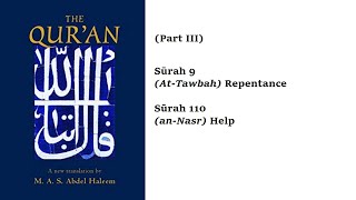 Surahs 9 And 110 Part Iii