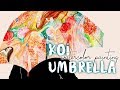 Painting a KOI UMBRELLA in watercolors!
