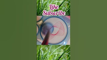 Easy Geometric Pattern Drawing | Spirograph Art for Beginners #art #drawing #satisfying #shorts