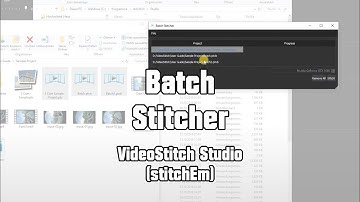 Batch Stitcher - VideoStitch Studio | Stitching multiple 360° Videos at once