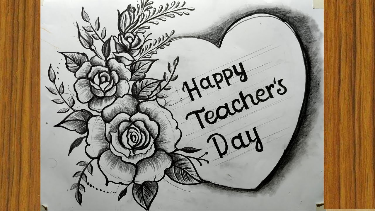 Happy Teachers Day Hand Drawing Illustration Stock Vector Royalty Free  722618527  Shutterstock