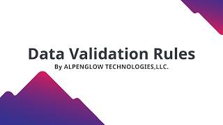 Odoo Data Validation Rules - NO CODE!