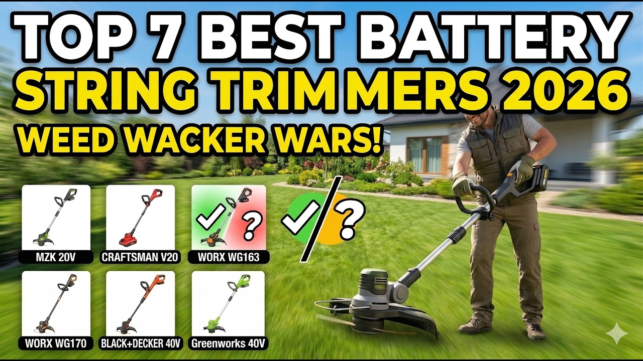 Top 7 Best Battery String Trimmers 2026 🔥 Cordless Weed Eaters Compared ...