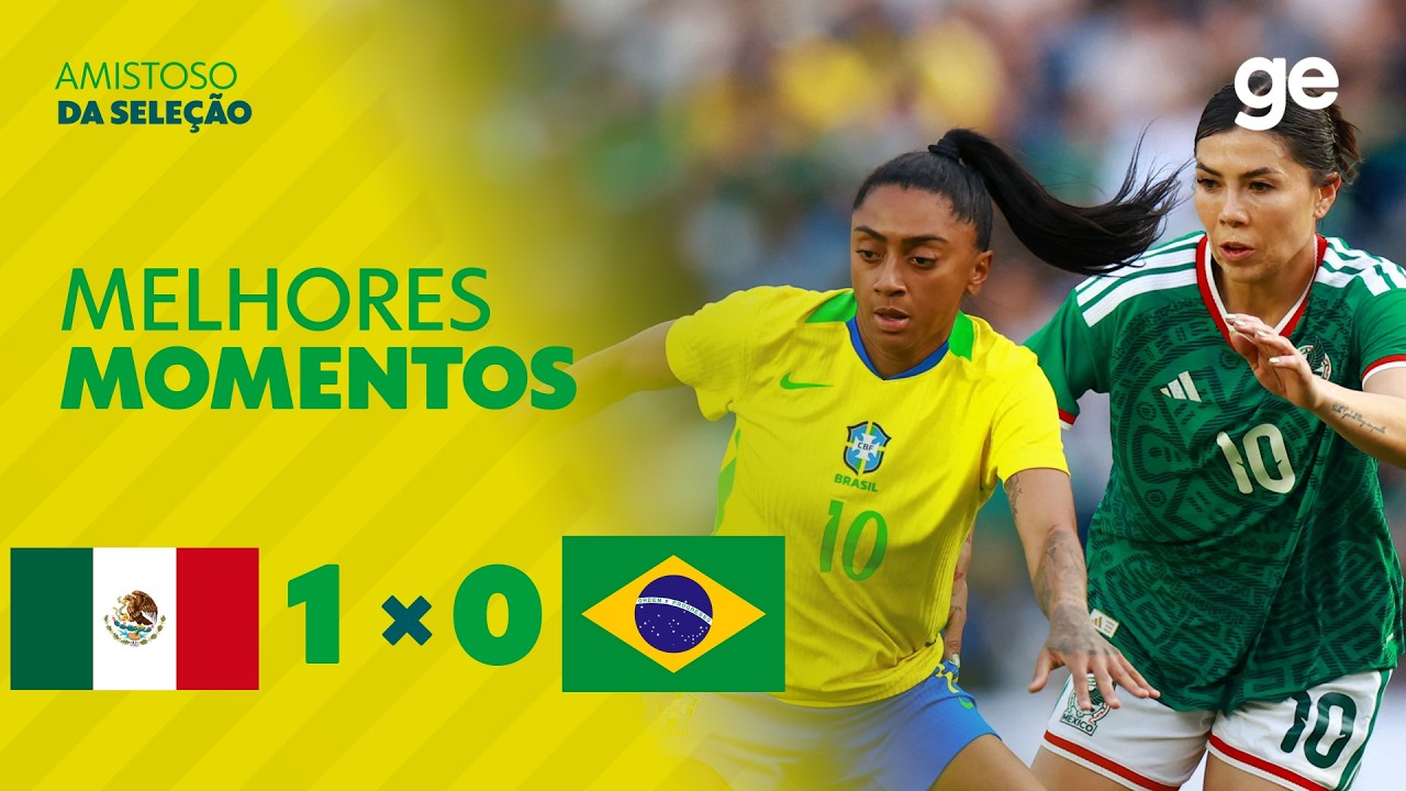 MÉXICO 1 X 0 BRASIL | MELHORES MOMENTOS | AMISTOSO INTERNACIONAL DE FUTEBOL FEMININO | sportv