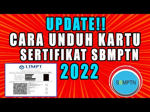 CARA UNDUH SERTIFIKAT UTBK SBMPTN 2022|UNTUK DAFTAR SELEKSI MANDIRI 2022|