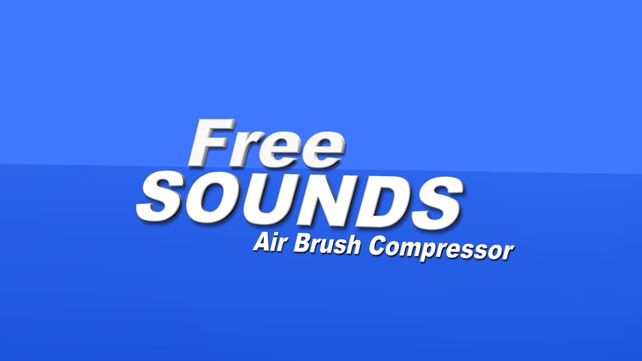 Air brush compressor SFX - YouTube