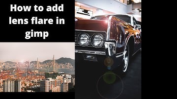 How to add lens flare to a photo in gimp