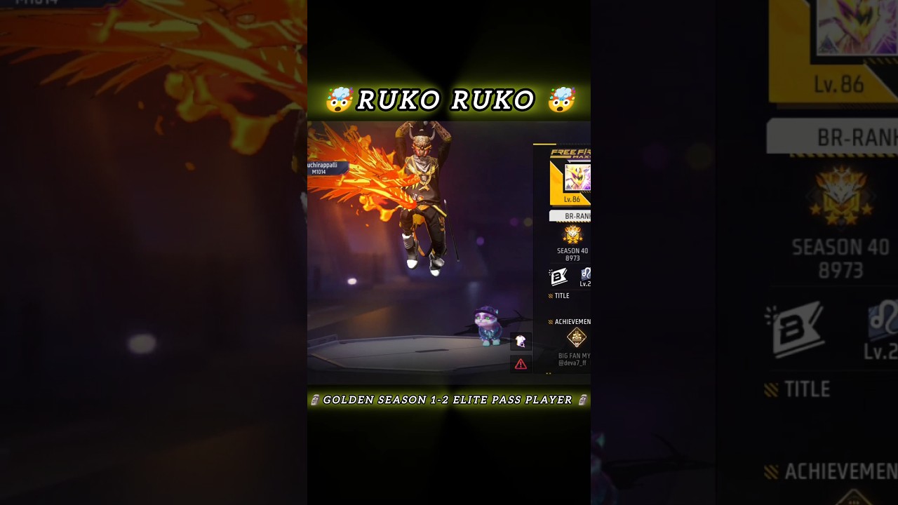 Golden Season 1-2 Elite Pass Player 🗿 Send Me Request 🤯 