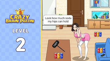 Crazy Brain Puzzle Level 2 Soda Challenge