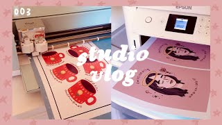 i bought a cricut and a printer 😶🌸 studio vlog 003