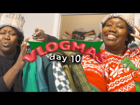 VLOGMAS DAY 10: Closet Cleanout! Decluttering My Clothes For The "Winter" Season 🌬️🧥