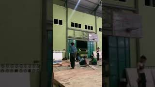 membuat begroud pangung gembira#gontor #gontorputra #gontortv
