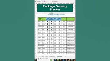 How to Create a Package Delivery Tracker System in Excel !! #excel #exceltips #exceltutorial #shorts