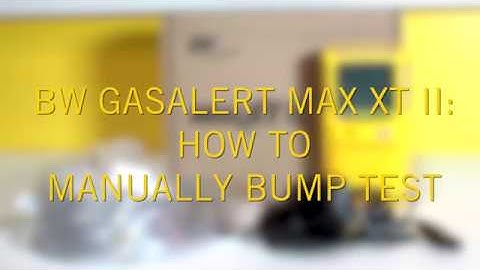 How Do I Manually Bump Test the BW GasAlert Max XT II Multi Gas Detector?