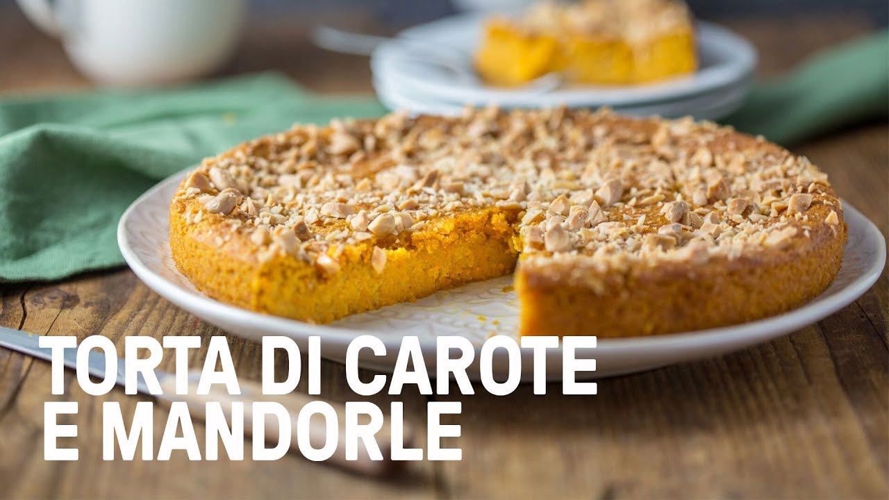 torta vegana di carote e mandorle