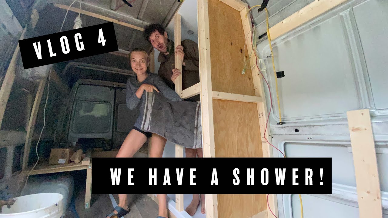 BUILD 4 Sprinter Van Build | SAY HELLO TO OUR SHOWER!!! 🚐