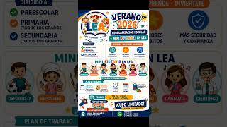 ¡Cupo limitado!317 131 0900 / 317 100 7600 #autlan #cursodeverano #2026 #mini #kidzania #EnLEA