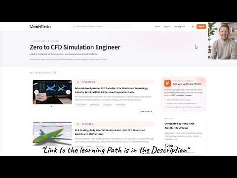 How to Become a CFD Simulation Engineer | Ansys Fluent Course + Certificate