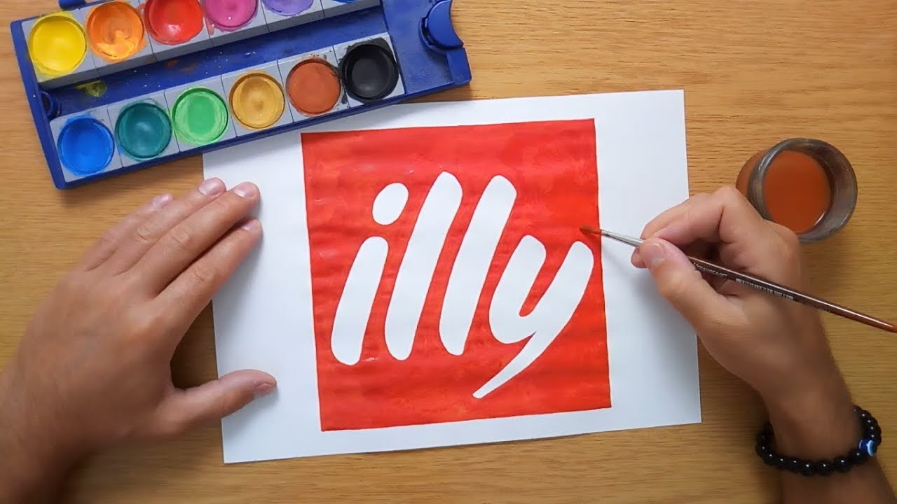 How to draw the illy logo - Come disegnare il logo di Illy (Illy caffé ...