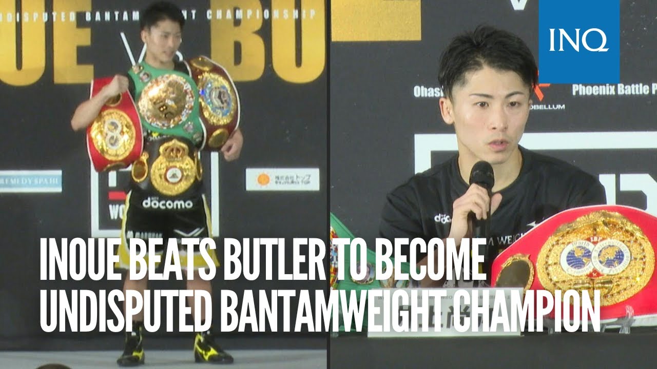 Inoue beats Butler to become undisputed bantamweight champion - YouTube