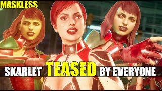 Who Teases & Insults A Maskless Skarlet the Best? (Relationship Banter Intro Dialogues) MK 11