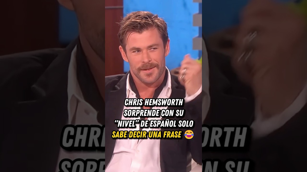 Chris Hemsworth no habla “taka taka” 😂 │ ByCrisZ Cine #shorts
