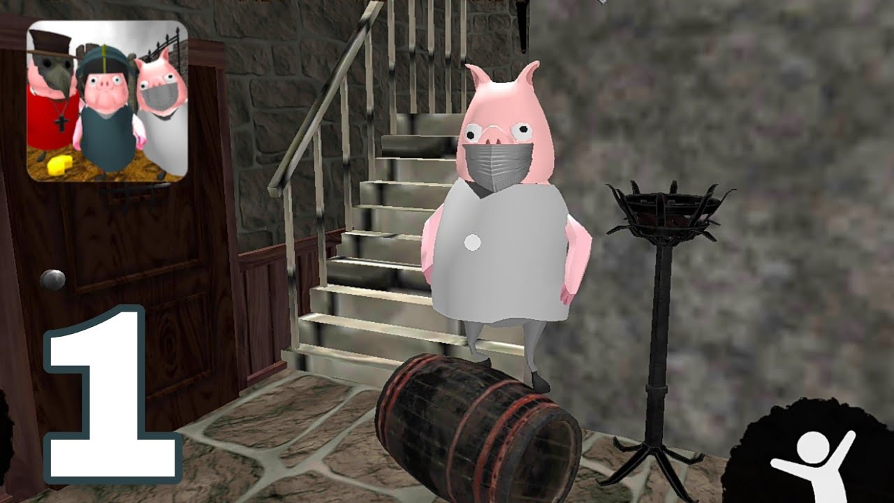 Piggy Doctor Neighbor Escape Gameplay Level 1