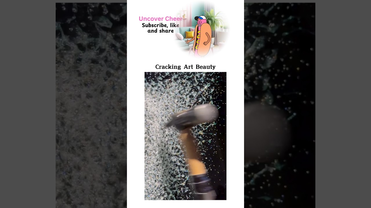 Cracking glass art beauty 🤩 