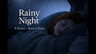 4 Hours of Cozy Rainy Night in a Parked Car | Sleep & Relax Ambience 🌧️ screenshot 4