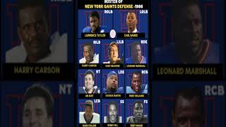 The 1986 New York Giants Defense